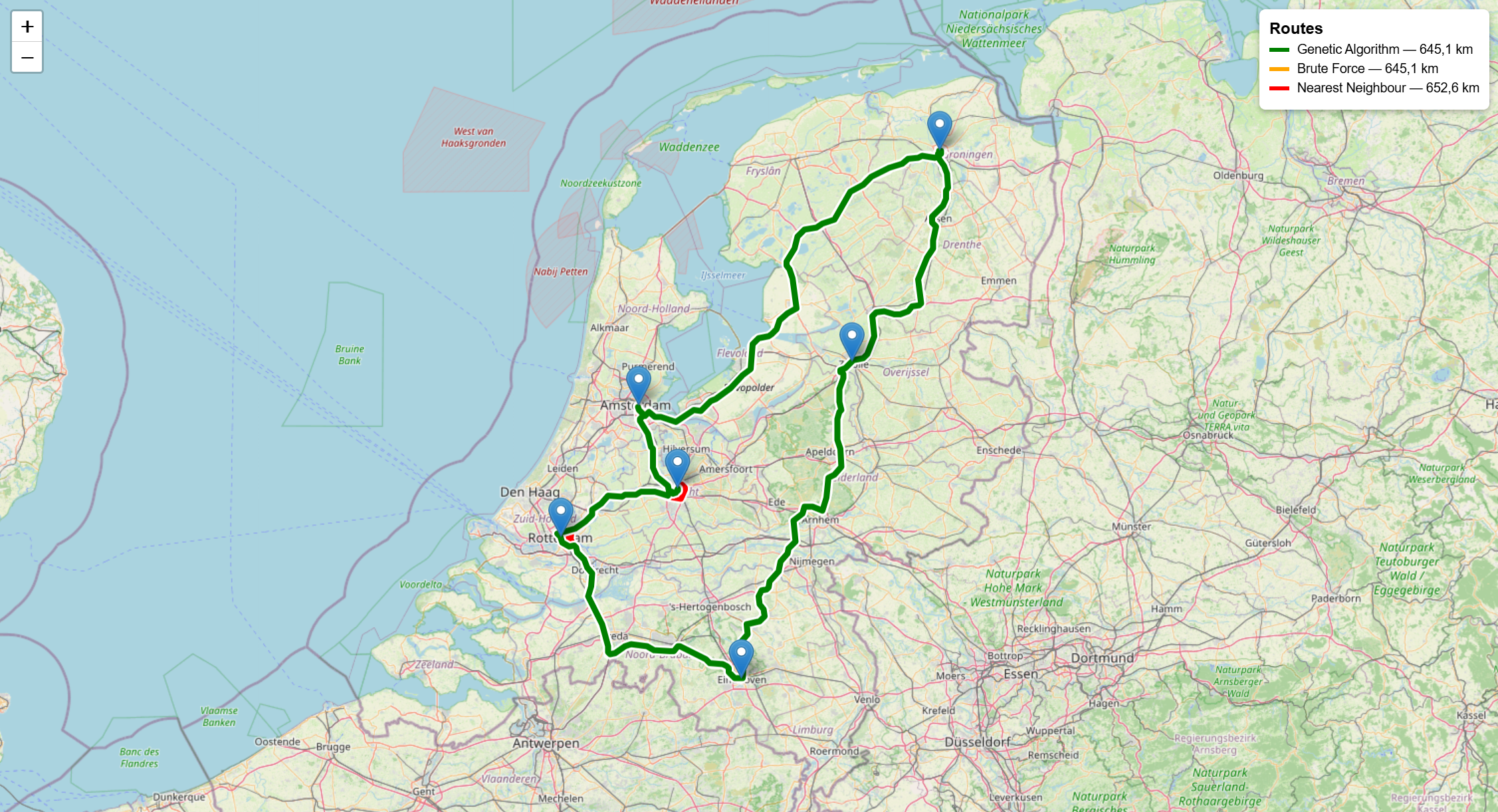 Routeplanner screenshot